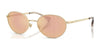 Ralph RA4148 Sunglasses | Size 55 / Shiny Pale Gold / Orange Mirror (2N 33.9%) №9116R1