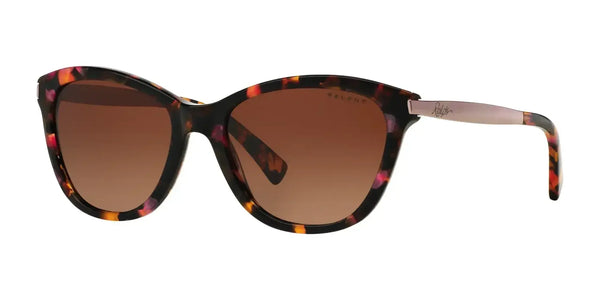 Ralph RA5201 Sunglasses | Size 54 / Shiny Pink Marble №1457T5 / Polarized Gradient Brown (Polarized) (3P 13.1%)