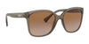 Ralph RA5268 Sunglasses | Size 56 / Shiny Transparent Brown №588313 / Light Brown Gradient Dark Brown (2N 25.5%)