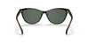 Ralph RA5275 Sunglasses | Size 55 / Shiny Black On Dark Havana №591871 / Green (3N 14.0%)