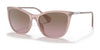 Ralph RA5289 Sunglasses | Size 55 / Shiny Opal Rose №600614 / Violet Gradient Brown (2N 27%)