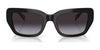 Ralph RA5292 Sunglasses | Size 53 / Shiny Black №50018G / Gradient Grey (3N 13%)