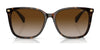 Ralph VVCV RA5293 Sunglasses | Size 56 / Shiny Black / Gradient Brown (Polarized) (3P 13%) №6037T3