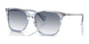 Ralph VVCV RA5293 Sunglasses | Size 56 / Shiny Striped Blue Brown / Gradient Violet (2N 39.2%) №6035X0