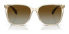 Ralph VVCV RA5293 Sunglasses | Size 56 / Shiny Black / Gradient Brown (Polarized) (3P 13%) №6037T3