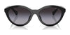 Ralph RA5295U Sunglasses | Size 54 / Shiny Black №50018G / Gradient Grey (3N 13%)