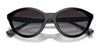 Ralph RA5295U Sunglasses | Size 54 / Shiny Black №50018G / Gradient Grey (3N 13%)