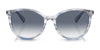 Ralph RA5296 Sunglasses | Size 55 / Shiny Striped Blue Brown №6035X0 / Gradient Violet (2N 35.5%)