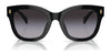 Ralph RA5301U Sunglasses | Size 52 / Shiny Black / Gradient Grey (3N 13%) №50018G