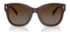 Ralph RA5301U Sunglasses | Size 52 / Shiny Black / Gradient Grey (3N 13%) №50018G