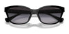 Ralph RA5307U Sunglasses | Size 55 / Shiny Black №50018G / Gradient Grey (3N 13%)