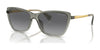 Ralph RA5308U Sunglasses | Size 57 / Shiny Transparent Grey / Light Grey Gradient Grey (Polarized) (3P 13%) №6127T3