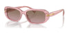 Ralph RA5311U Sunglasses | Size 54 / Shiny Striped Rose / Brown Rose (2N 27%) №619914