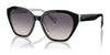 Ralph RA5315U Sunglasses | Size 54 / Shiny Black On Opal Grey / Pink Gradient Dark Grey (2N 23.3%) №606636