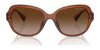 Ralph RA5316U Sunglasses | Size 56 / Shiny Dark Havana / Gradient Brown (3N 10.7%) №614913
