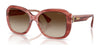 Ralph RA5321U Sunglasses | Size 56 / Shiny Milky Red Demi Pink / Gradient Brown (3N 16%) №620313