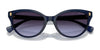 Ralph RA5326U Sunglasses | Size 55 / Shiny Black / Light Grey (2N 19%) №500187