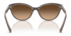 Ralph RA5326U Sunglasses | Size 55 / Shiny Black / Light Grey (2N 19%) №500187