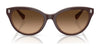 Ralph RA5326U Sunglasses | Size 55 / Shiny Black / Light Grey (2N 19%) №500187