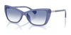 Ralph RA5332U Sunglasses | Size 56 / Shiny Milky Violet / Blue Gradient (2N 35.5%) №6248X0
