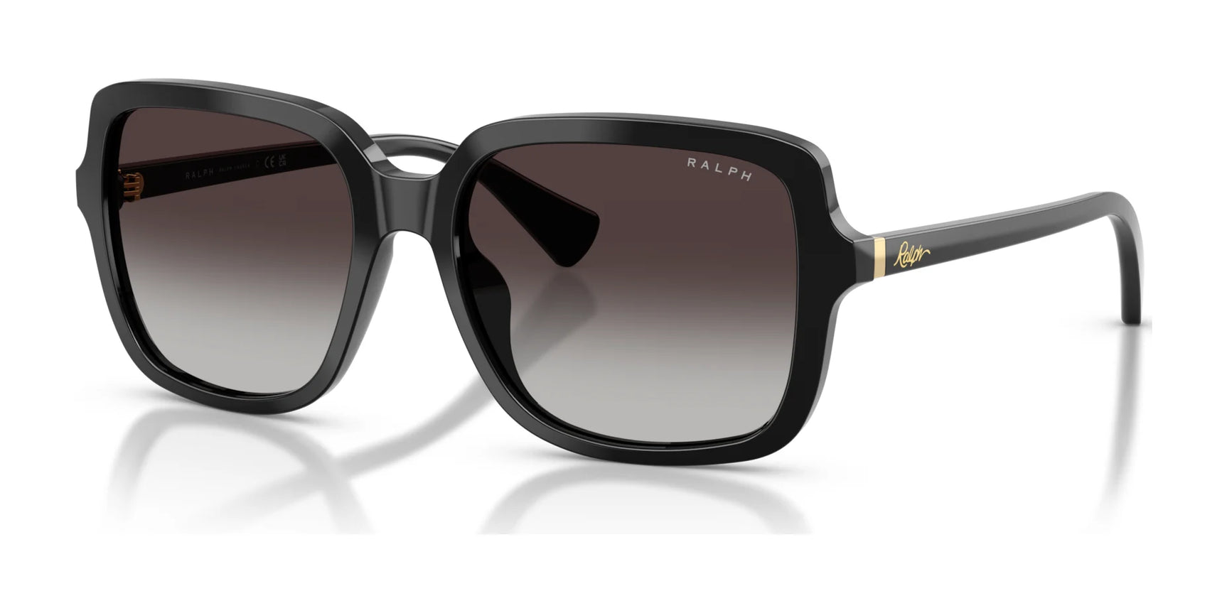 Ralph RA5333U Sunglasses Shiny Black / Grey Gradient Ralph RA5333U Sunglasses Shiny Black / Grey Gradient