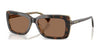 Ralph RA5342U Sunglasses | Size 56 / Dark Havana On Transparent / Brown (3N 14.5%) №629473