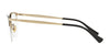 Ralph RA6045 Eyeglasses | Size 52 / Shiny Black On Pale Gold №9358