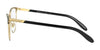 Ralph RA6047 Eyeglasses | Size 54 / Shiny Black On Gold Rims №9358