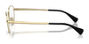 Ralph RA6057 Eyeglasses / Shiny Pale Gold №9116 / Size 52