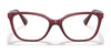 Ralph RA7110 Eyeglasses | Size 54 / Shiny Transparent Burgundy №5944