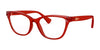 Ralph RA7118 Eyeglasses | Size 53 / Shiny Transparent Red №5785