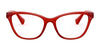 Ralph RA7118 Eyeglasses | Size 53 / Shiny Transparent Red №5785