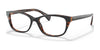 Ralph RA7126 Eyeglasses | Size 54 / Shiny Black On Dark Havana №5918