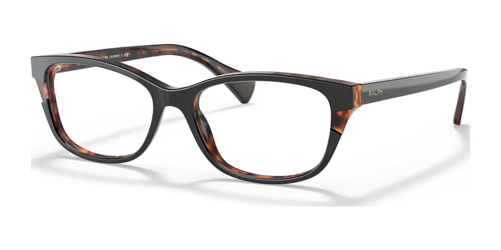 Ralph RA7126 Eyeglasses Shiny Black On Dark Havana Ralph RA7126 Eyeglasses Shiny Black On Dark Havana