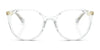 Ralph RA7145U Eyeglasses | Size 53 / Shiny Crystal №5002