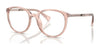 Ralph RA7149U Eyeglasses / Shiny Transparent Rose №6071 / Size 50