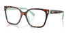 Ralph RA7158U Eyeglasses / Dark Tortoise/Green №601 / Size 53