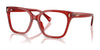 Ralph RA7158U Eyeglasses / Shiny Transparent Burgundy №6210 / Size 53