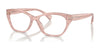 Ralph RA7161U Eyeglasses / Shiny Transparent Rose №6155 / Size 53