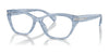Ralph RA7161U Eyeglasses / Shiny Striped Blue №6156 / Size 53