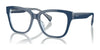 Ralph RA7162U Eyeglasses / Shiny Blue On Light Blue №6064 / Size 53