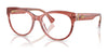 Ralph RA7173U Eyeglasses / Shiny Milky Red Demi Pink №6203 / Size 53
