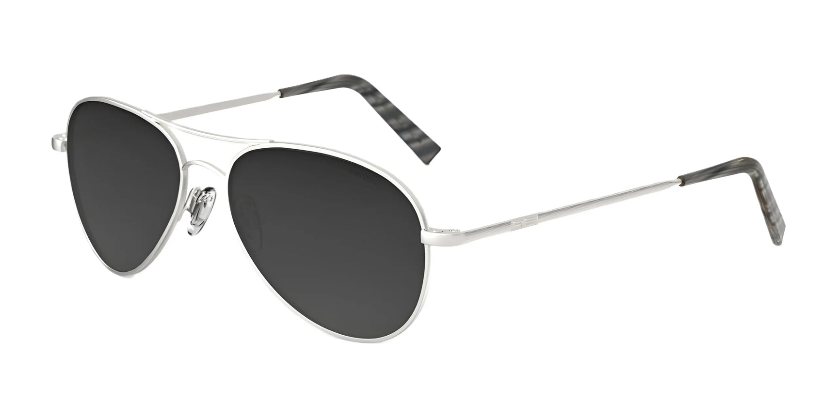 Randolph AMELIA Sunglasses / Satin Silver / Coastal Gray Gradient Nylon (Polarized) Randolph AMELIA Sunglasses / Satin Silver / Coastal Gray Gradient Nylon (Polarized)