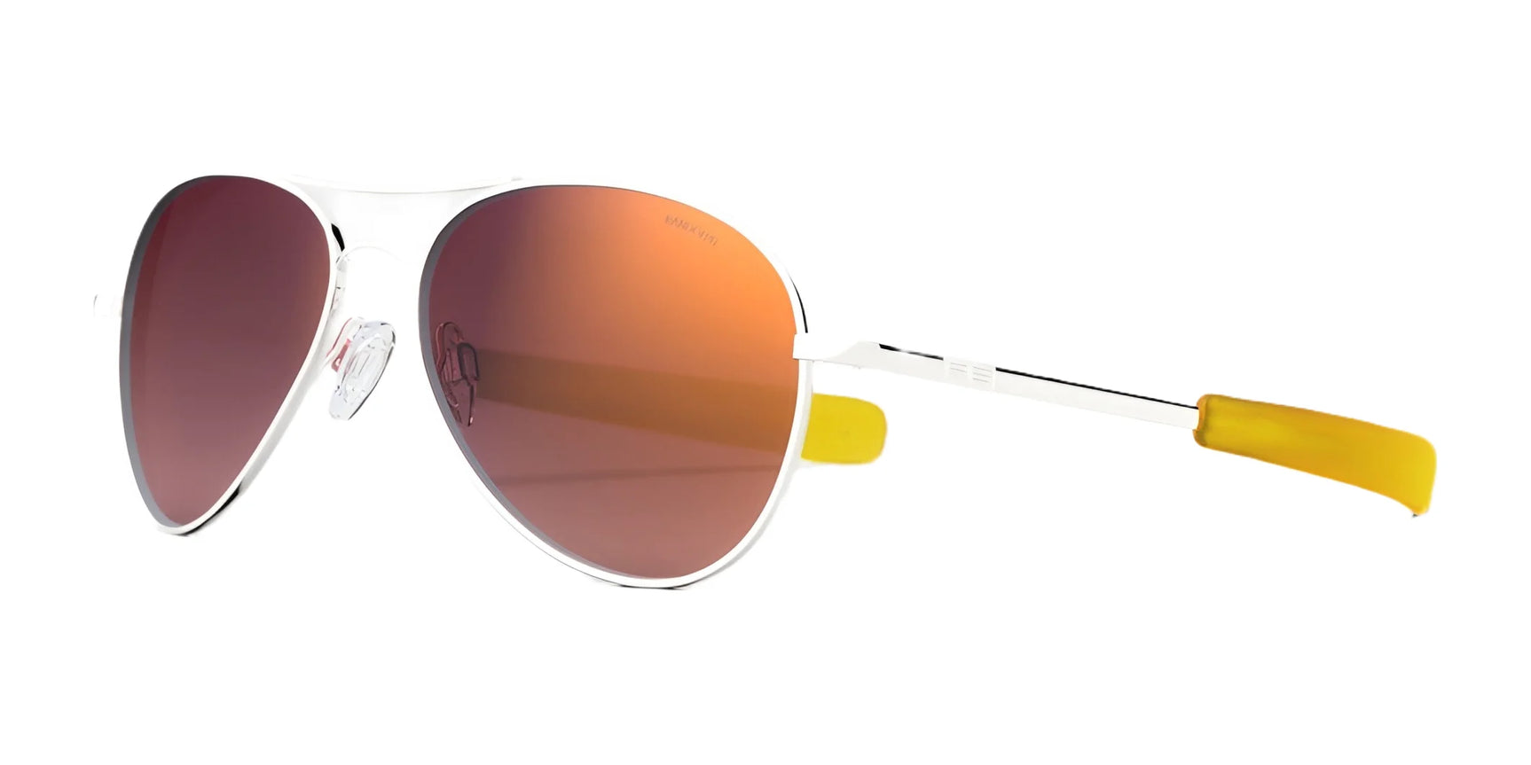 Randolph AMELIA Sunglasses / 23k White Gold / Sunset Rose Mirror (Semi-Polarized) Randolph AMELIA Sunglasses / 23k White Gold / Sunset Rose Mirror (Semi-Polarized)