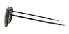 Randolph AVIATOR Sunglasses | Size 58 / Matte Chrome / Nylon Atlantic Blue (Non-Polar)