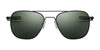 Randolph AVIATOR Sunglasses | Size 58 / Matte Chrome / Nylon Atlantic Blue (Non-Polar)