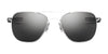 Randolph AVIATOR Sunglasses | Size 58 / Matte Chrome / Nylon Atlantic Blue (Non-Polar)