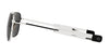 Randolph AVIATOR Sunglasses | Size 58 / Matte Chrome / Nylon Atlantic Blue (Non-Polar)