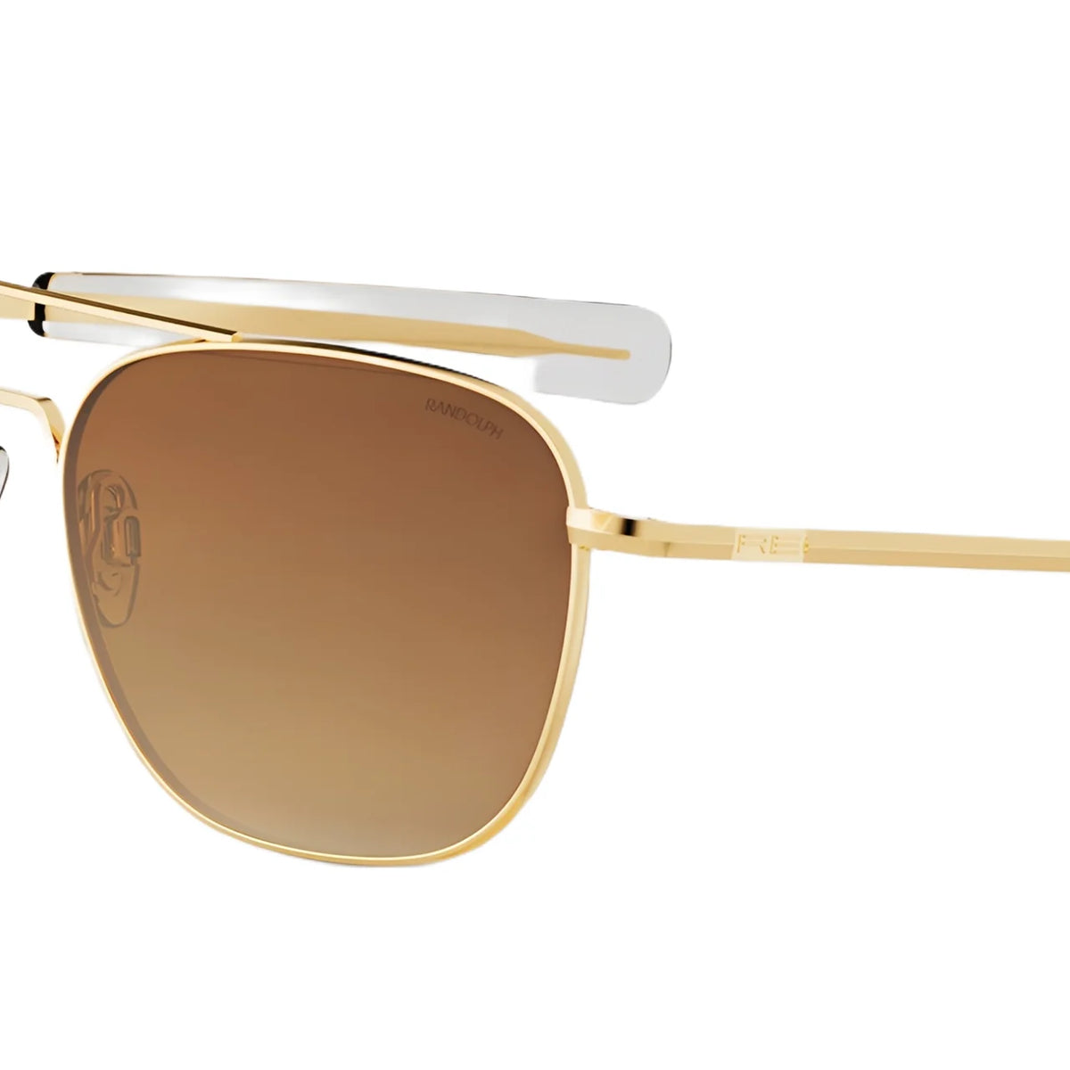 RANDOLPH AVIATOR SG アメリカ製 Aviator Sunglasses- 23k White Gold & American Gray with Jetway