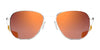 Randolph AVIATOR Sunglasses | Size 58 / Matte Chrome / Nylon Atlantic Blue (Non-Polar)